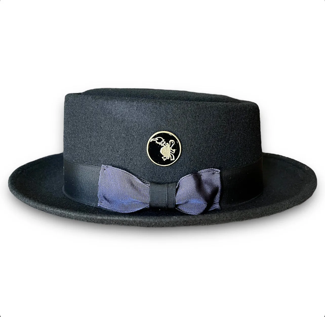 THE FLAMEKEEPERS HAT CLUB BLACK IVY PORK PIE FEDORA