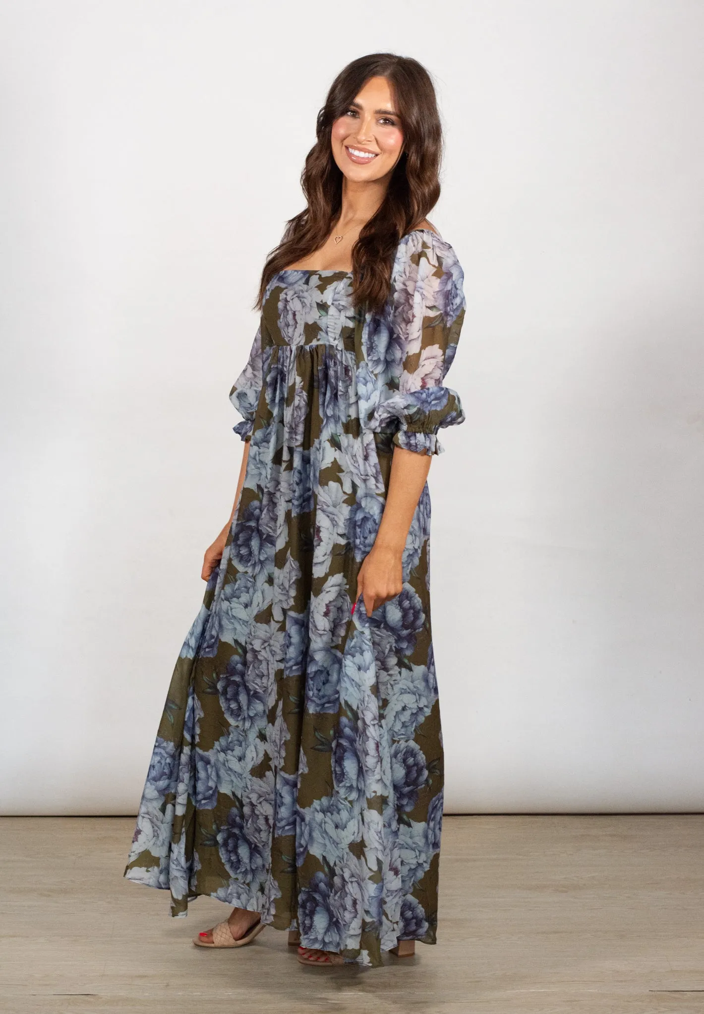 The Inspiration Floral Babydoll Maxi Dress