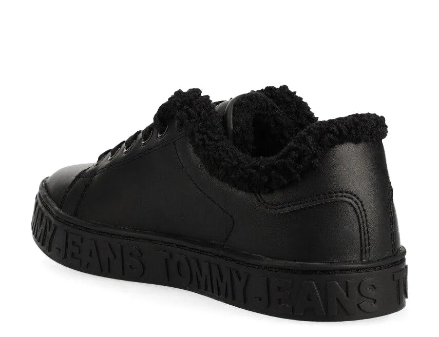 TOMMY HILFIGER Jeans Warmlined Sneaker in leather