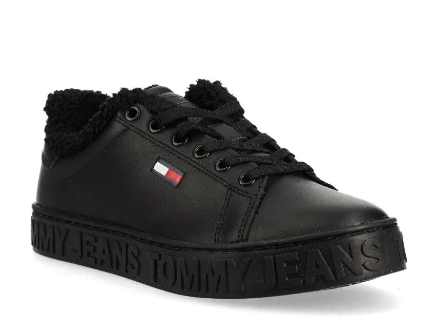 TOMMY HILFIGER Jeans Warmlined Sneaker in leather