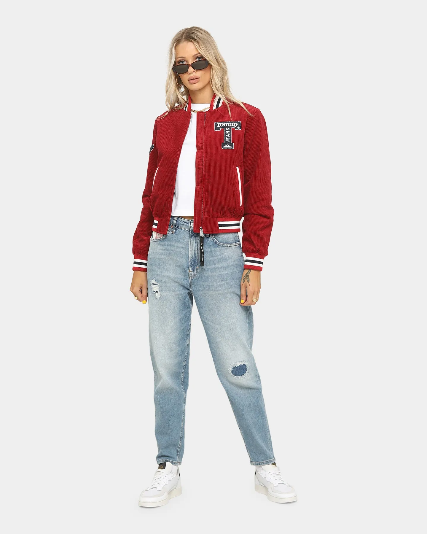 Tommy Jeans Varsity Bomber Wine Red