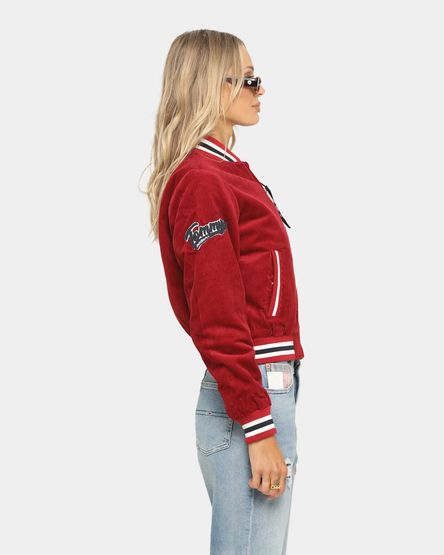 Tommy Jeans Varsity Bomber Wine Red