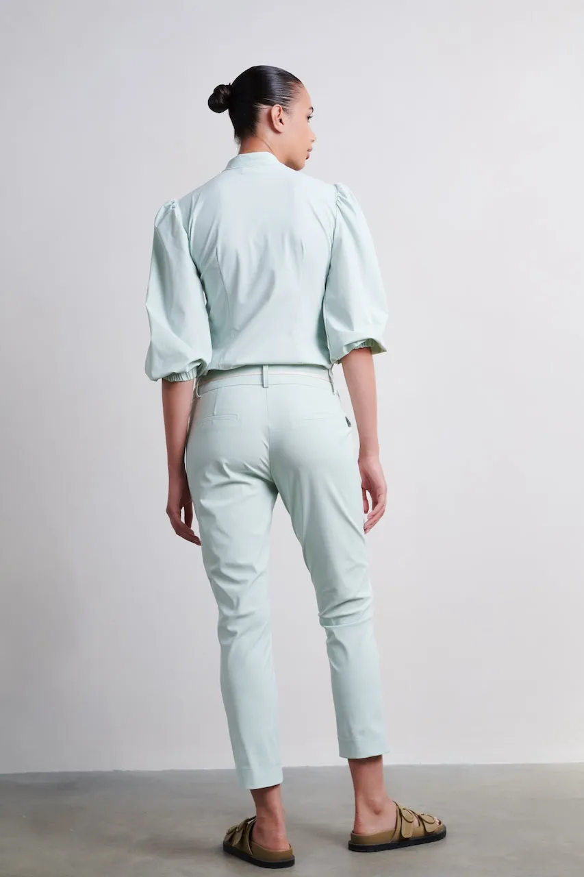 Tonnie Blouse Technical Jersey | Aqua