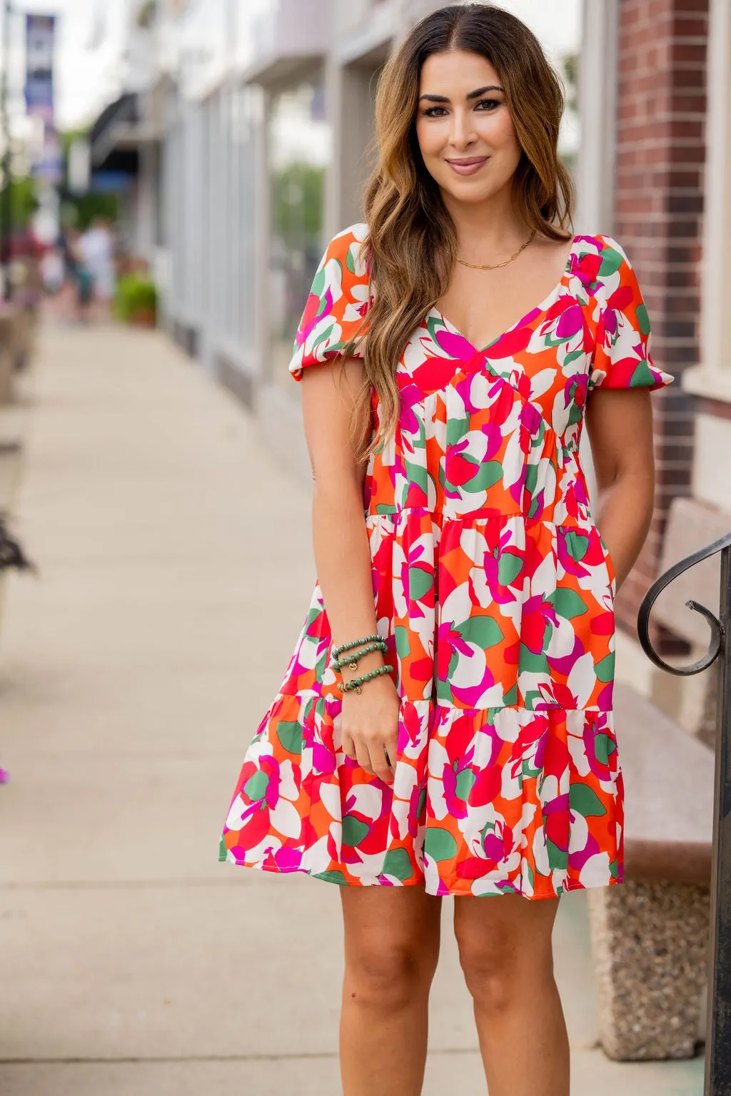 Tropics Tiered Babydoll Dress