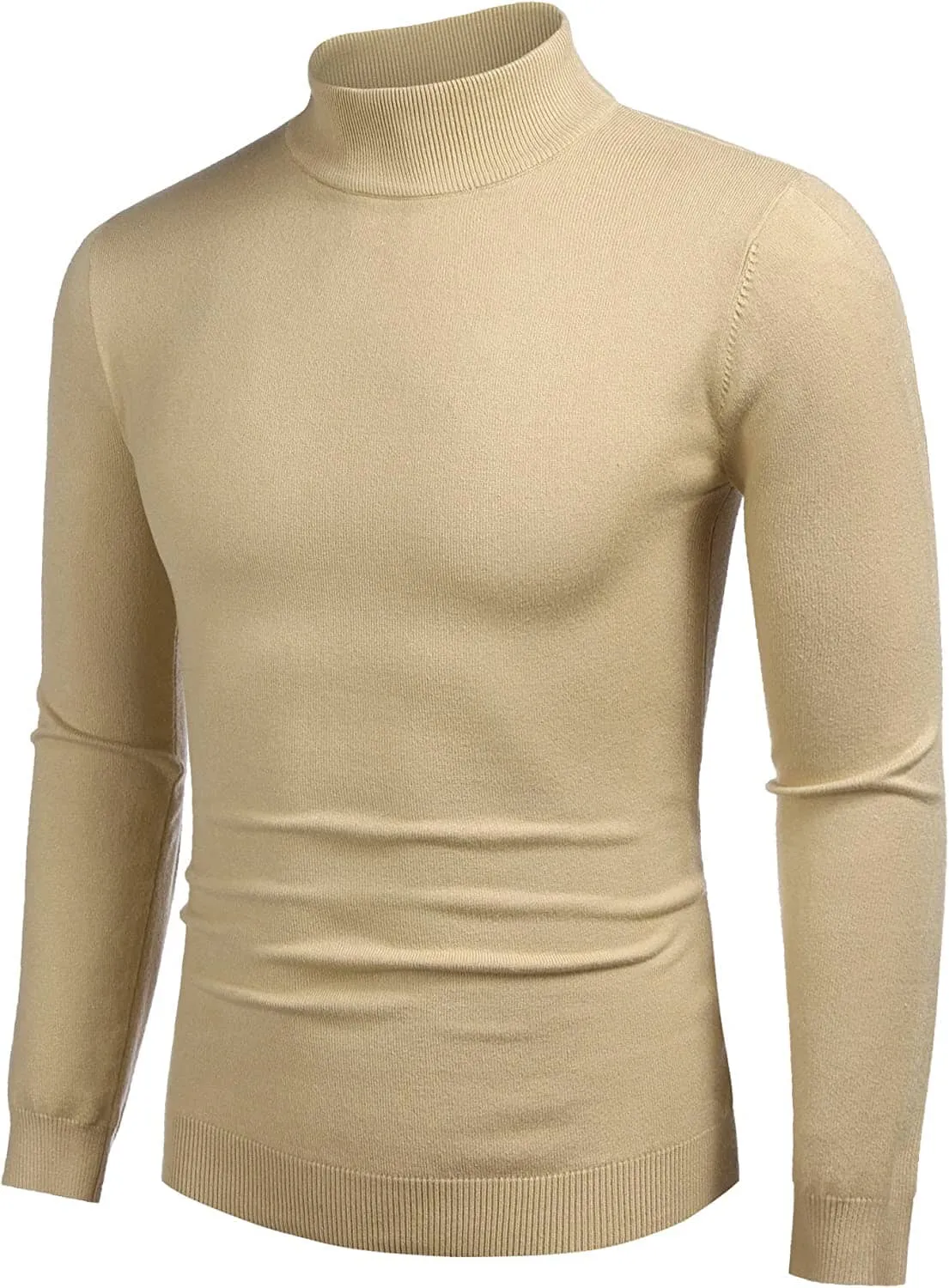 Turtleneck Pullover Basic Knitted Thermal Sweaters (US Only)