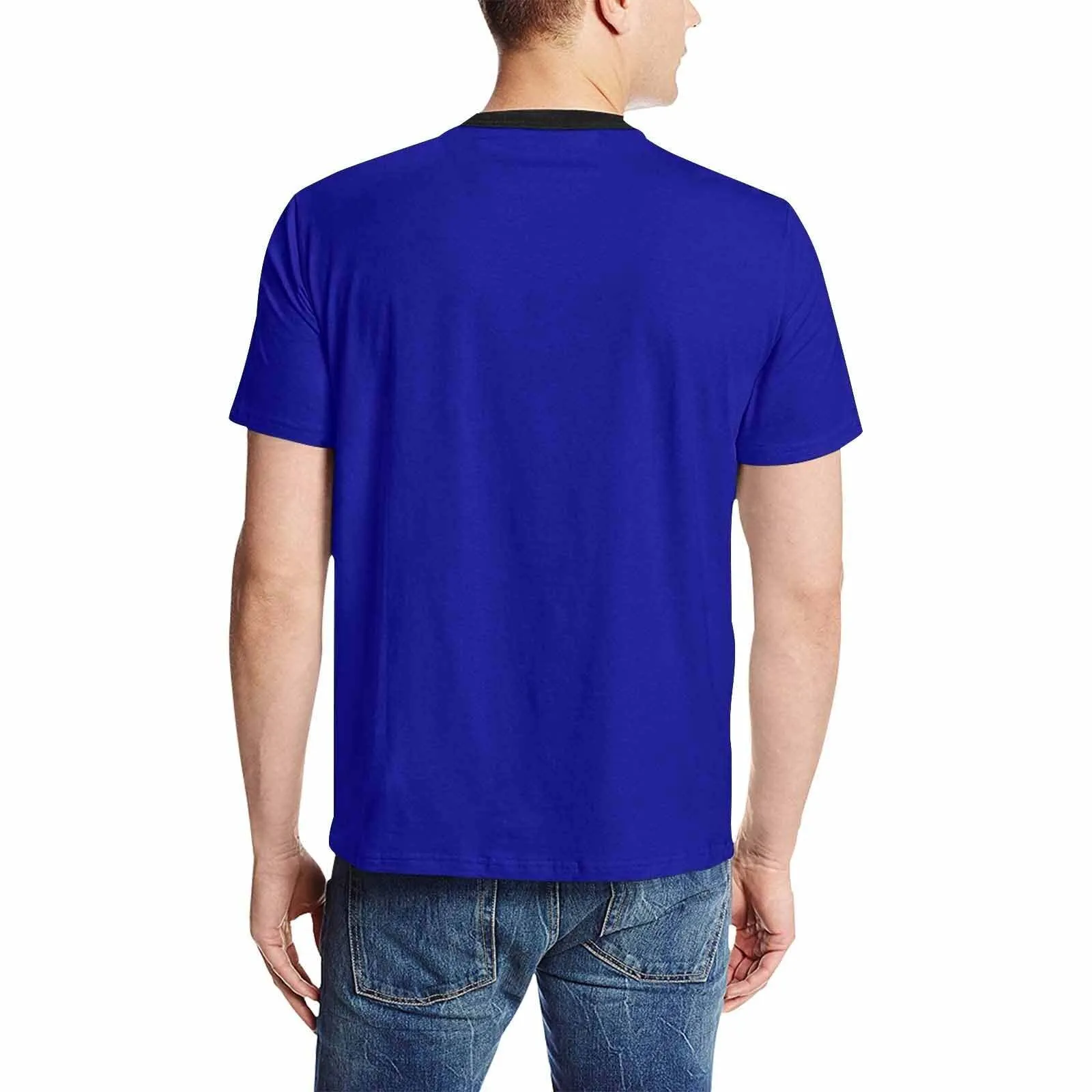 Uniquely You Mens T-Shirt /  Dark Blue     - Short Sleeve Casual Shirt