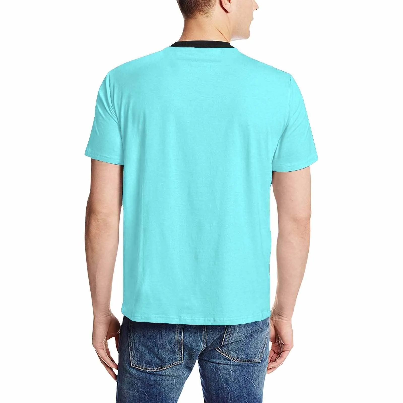 Uniquely You Mens T-Shirt /  Electric Blue     - Short Sleeve Casual Shirt