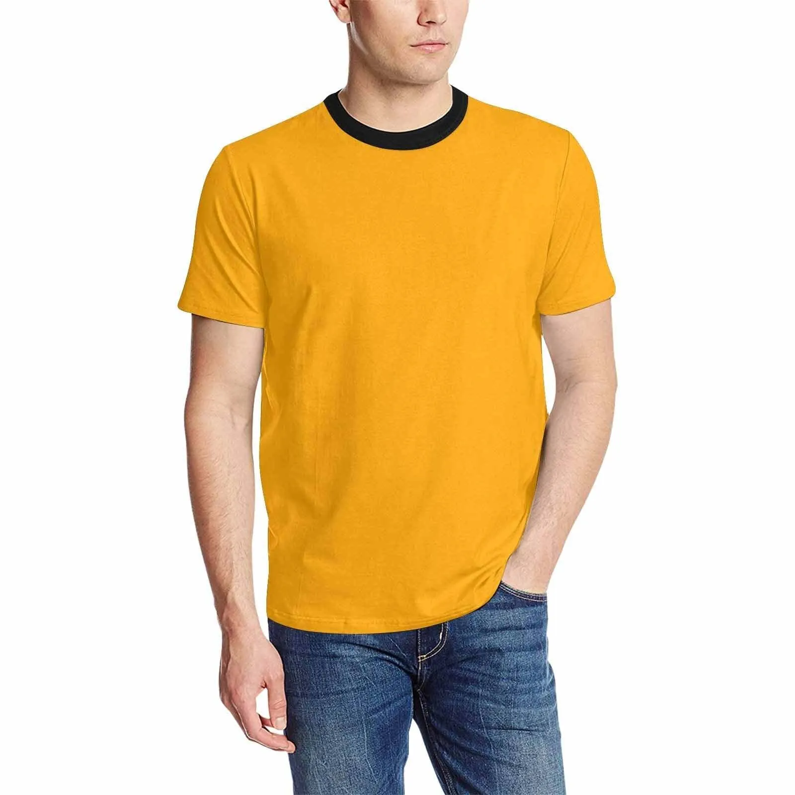 Uniquely You Mens T-Shirt /  Orange     - Short Sleeve Casual Shirt