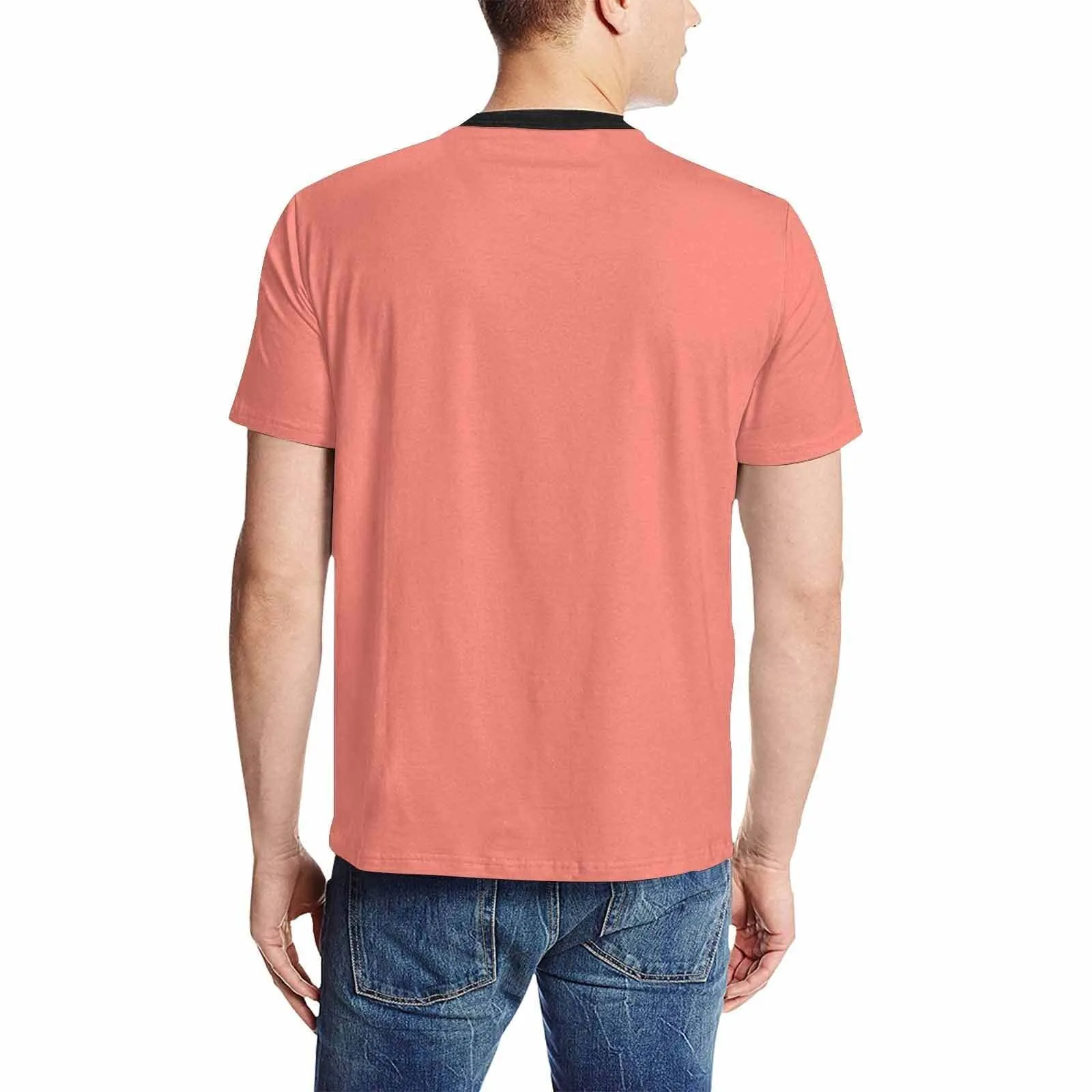 Uniquely You Mens T-Shirt /  Salmon Red     - Short Sleeve Casual Shirt