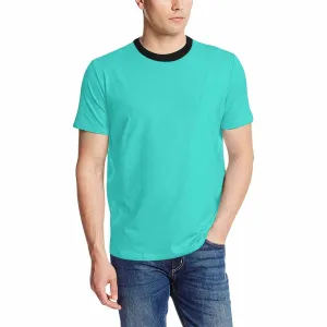 Uniquely You Mens T-Shirt /  Turquoise     - Short Sleeve Casual Shirt