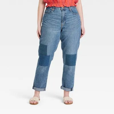 Universal Thread Women's High-Rise Cropped Boyfriend Jeans Relaxed Fit