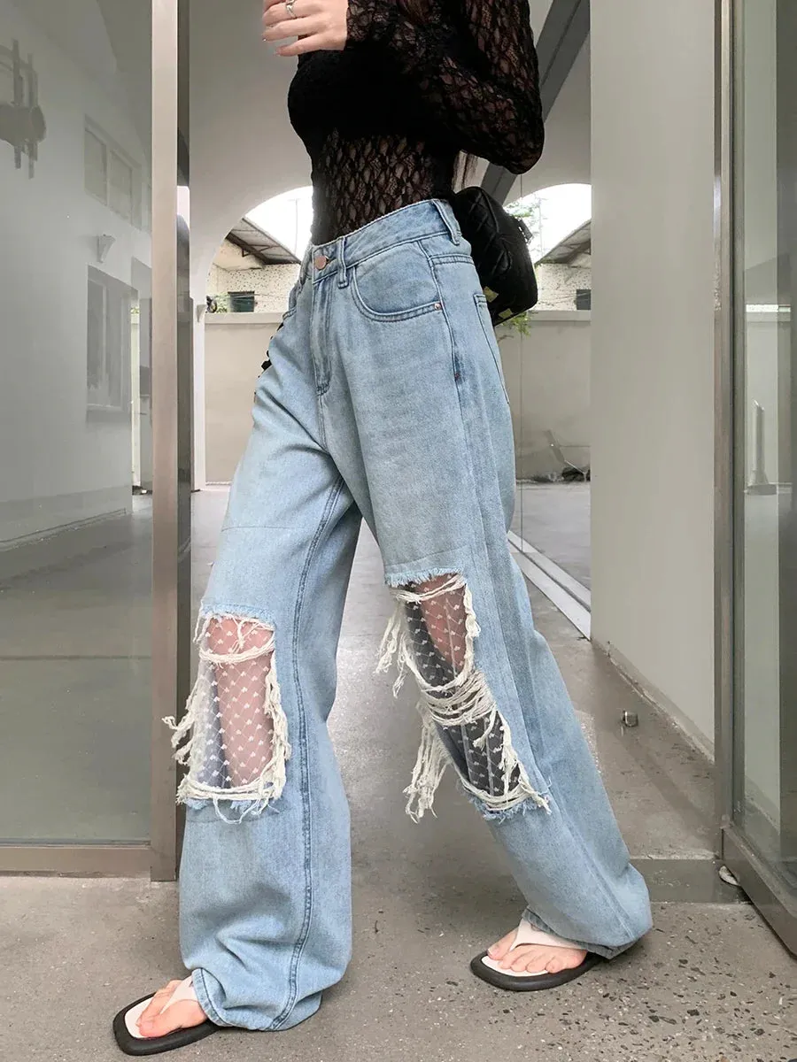 Vintage Distressed Urban Boyfriend Jeans