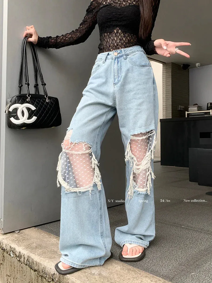 Vintage Distressed Urban Boyfriend Jeans