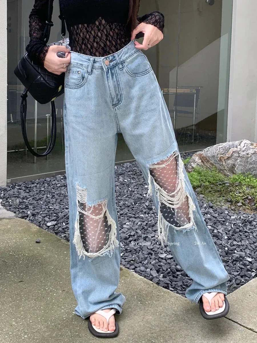 Vintage Distressed Urban Boyfriend Jeans