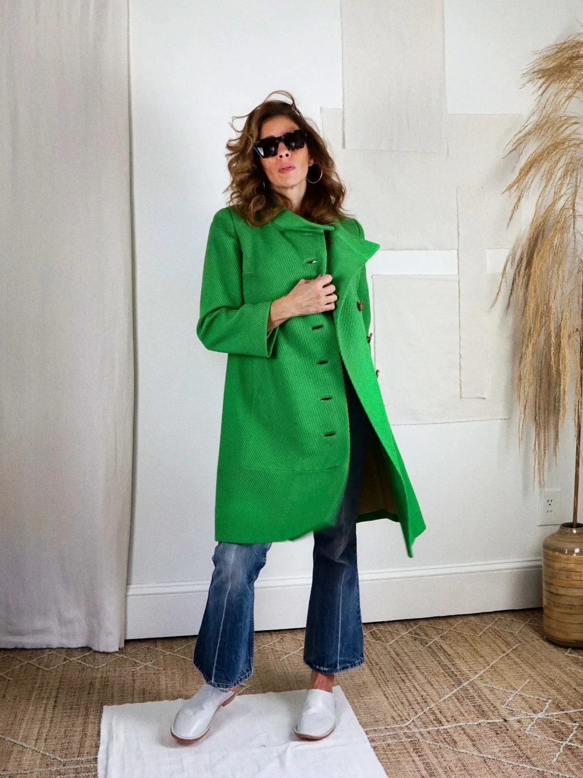 Vintage Shamrock Green Coat