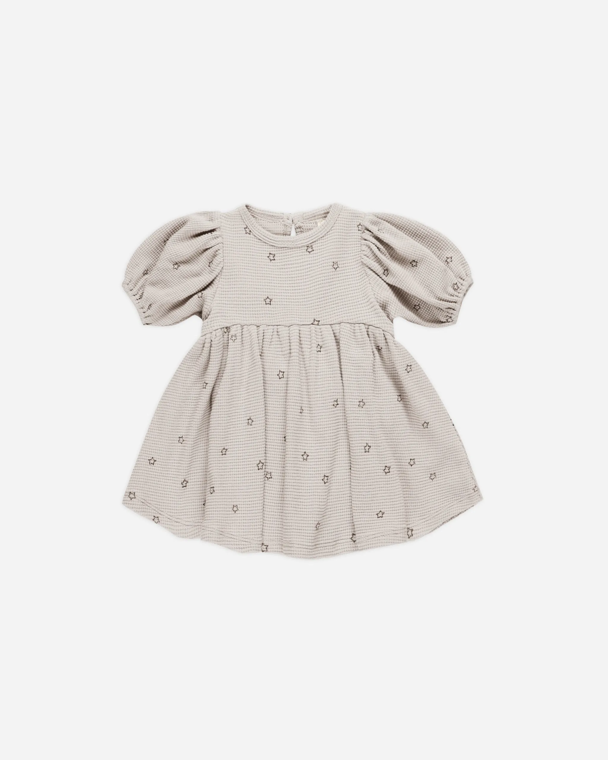 Waffle Babydoll Dress || Stars