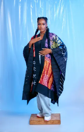 Wamiri Adire cape jacket