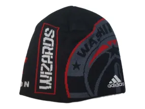 Washington Wizards Adidas Black and Gray Acrylic Knit Skull Beanie Hat Cap