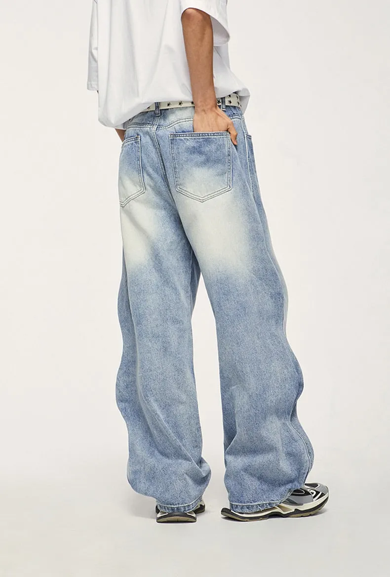 Wavy Wide Leg Jeans