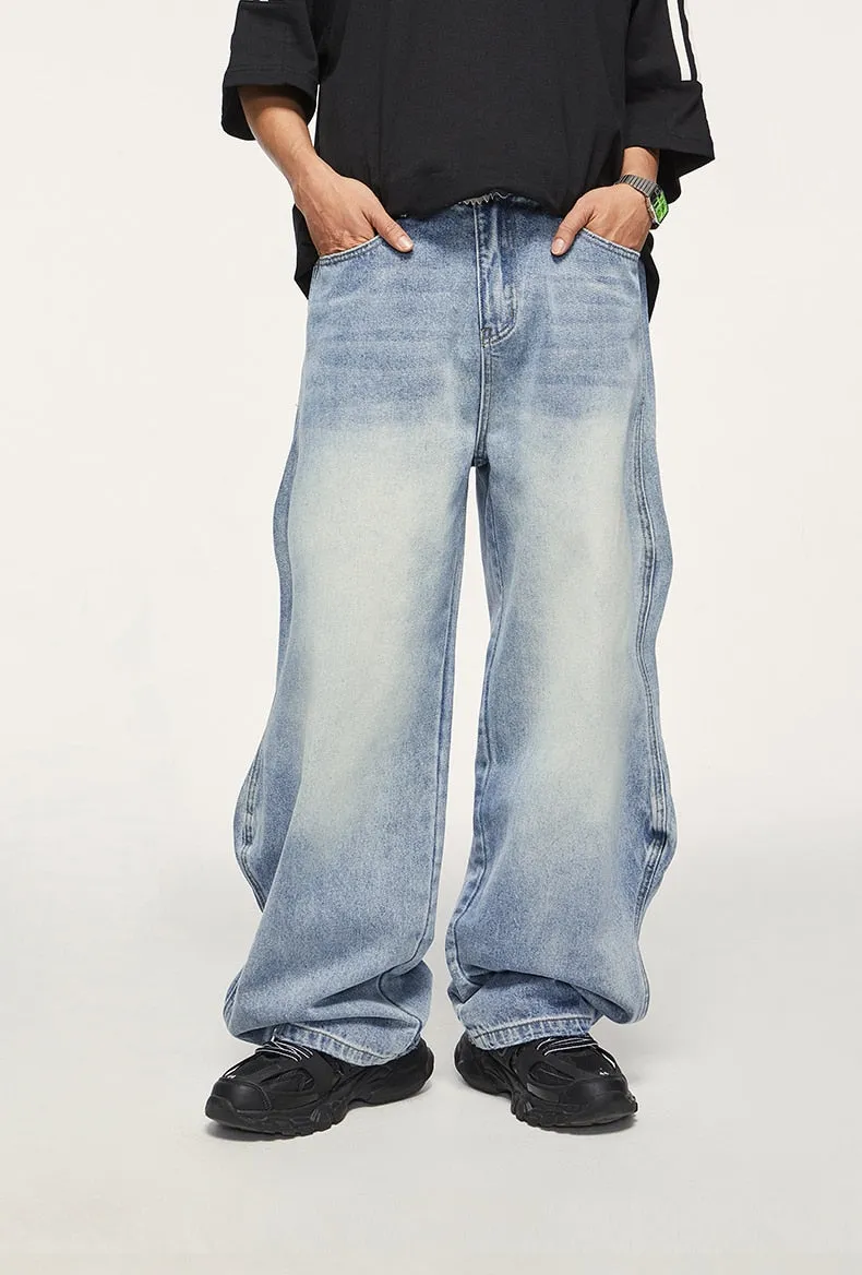 Wavy Wide Leg Jeans