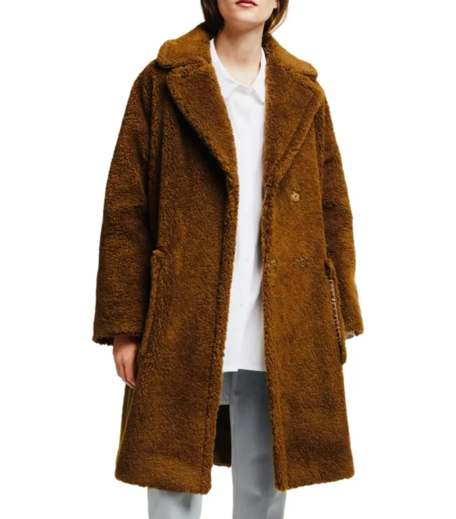 Weekend Max Mara Wool Blend Teddy Coat. Size 36FR