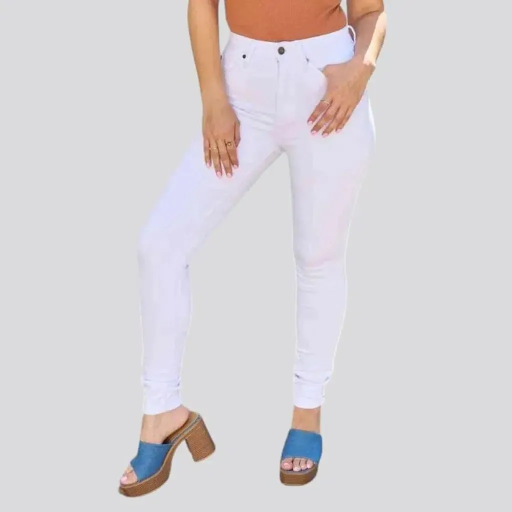 White skinny jeans
 for ladies