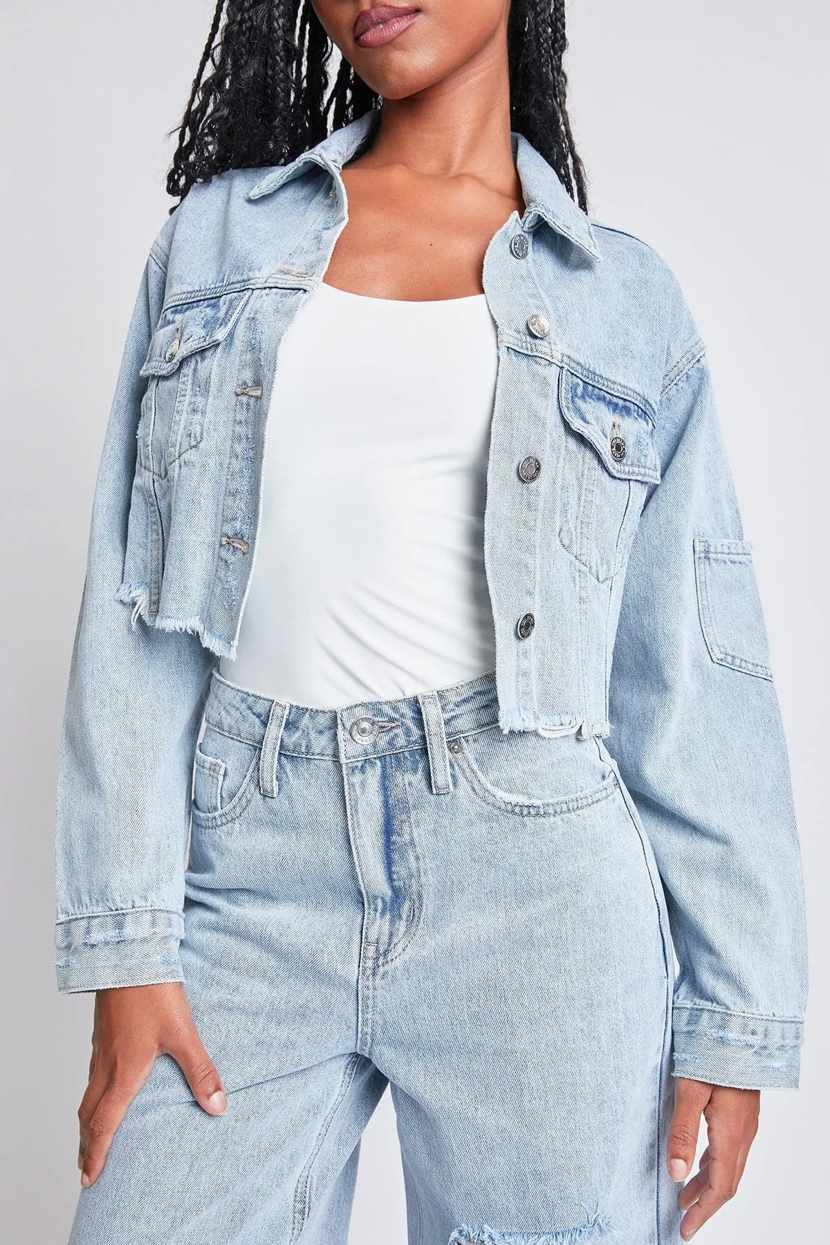 Women's Cropped Denim Jacket