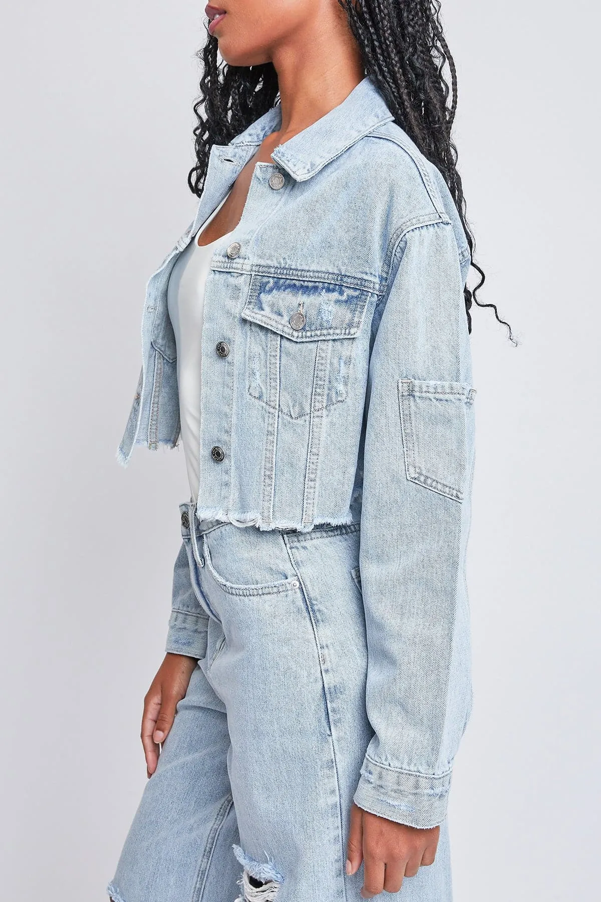 Women's Cropped Denim Jacket