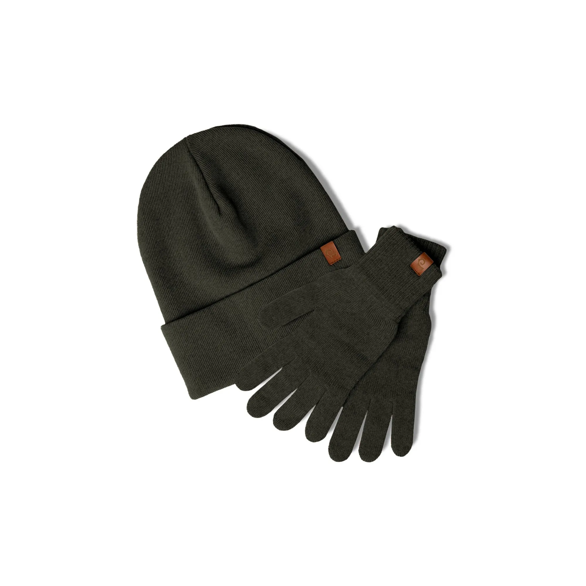 Women's Knit Beanie & Gloves 2-Piece