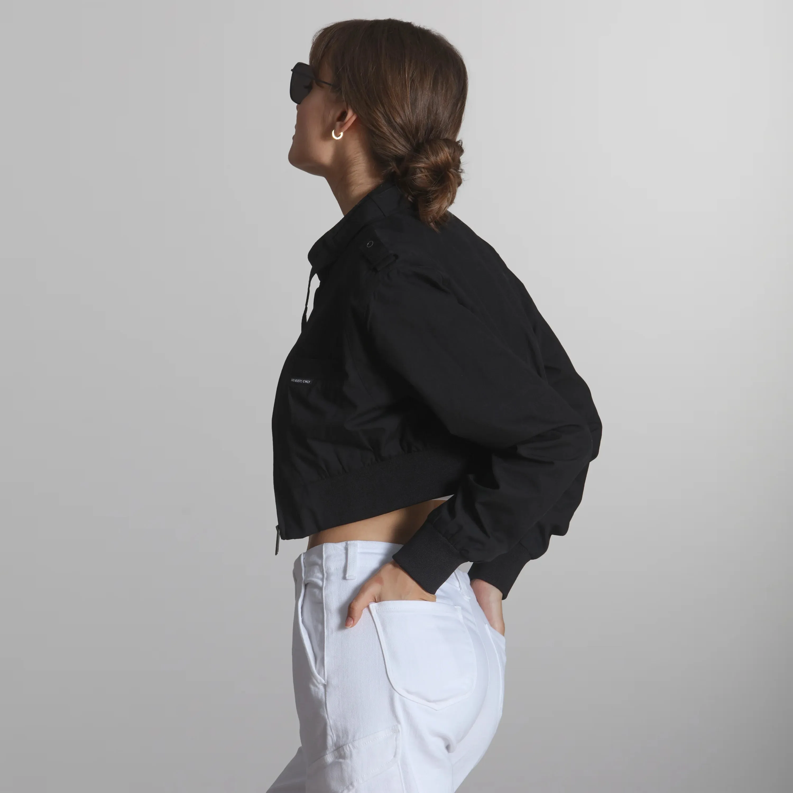 Women's Mini Cropped Racer Jacket