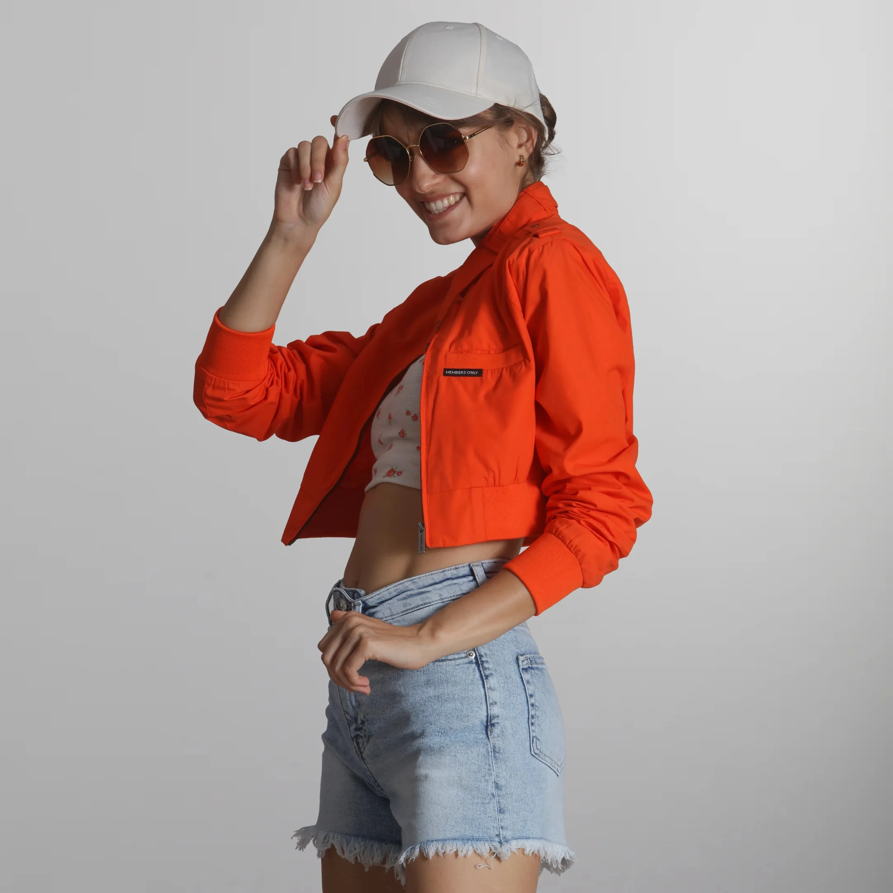 Women's Mini Cropped Racer Jacket