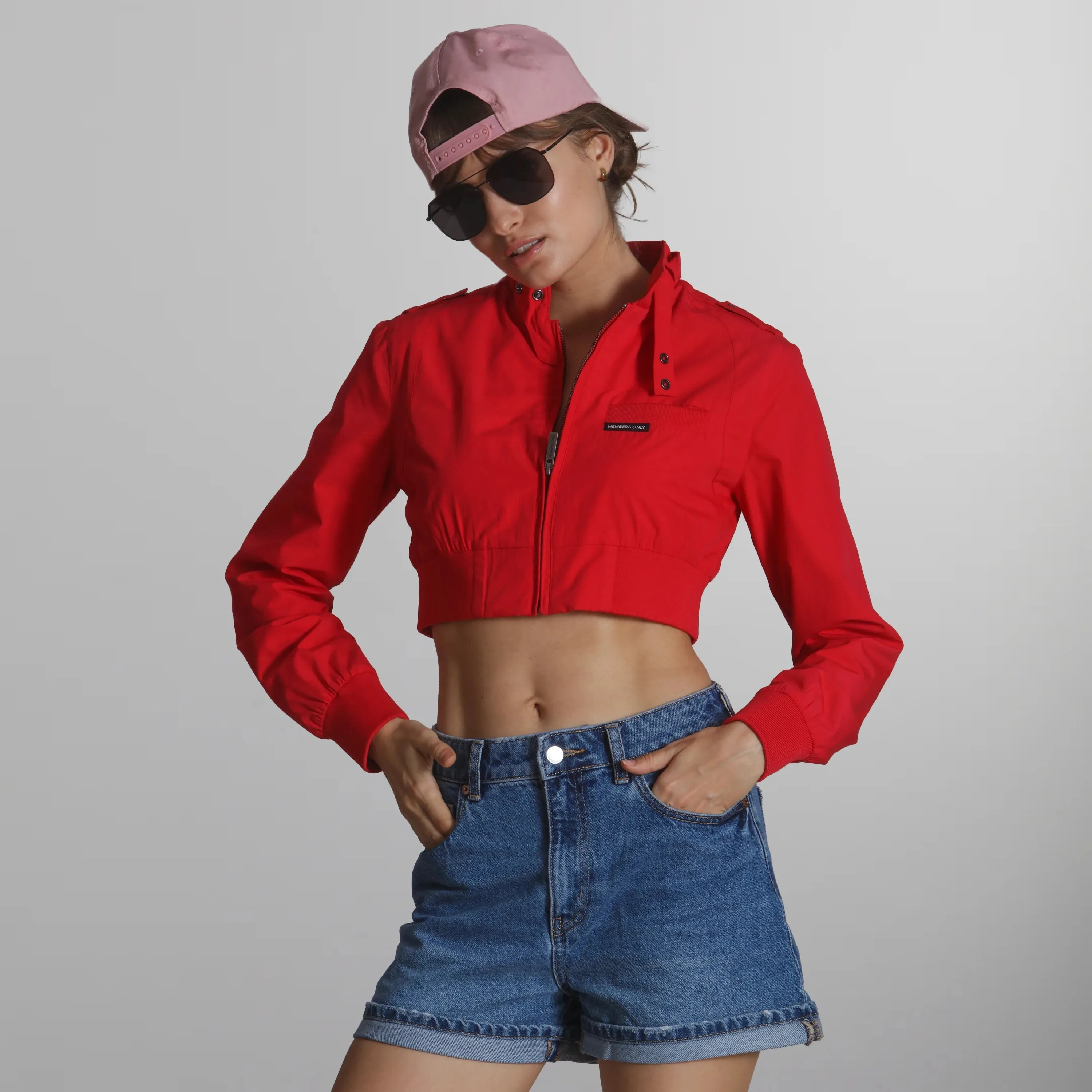 Women's Mini Cropped Racer Jacket