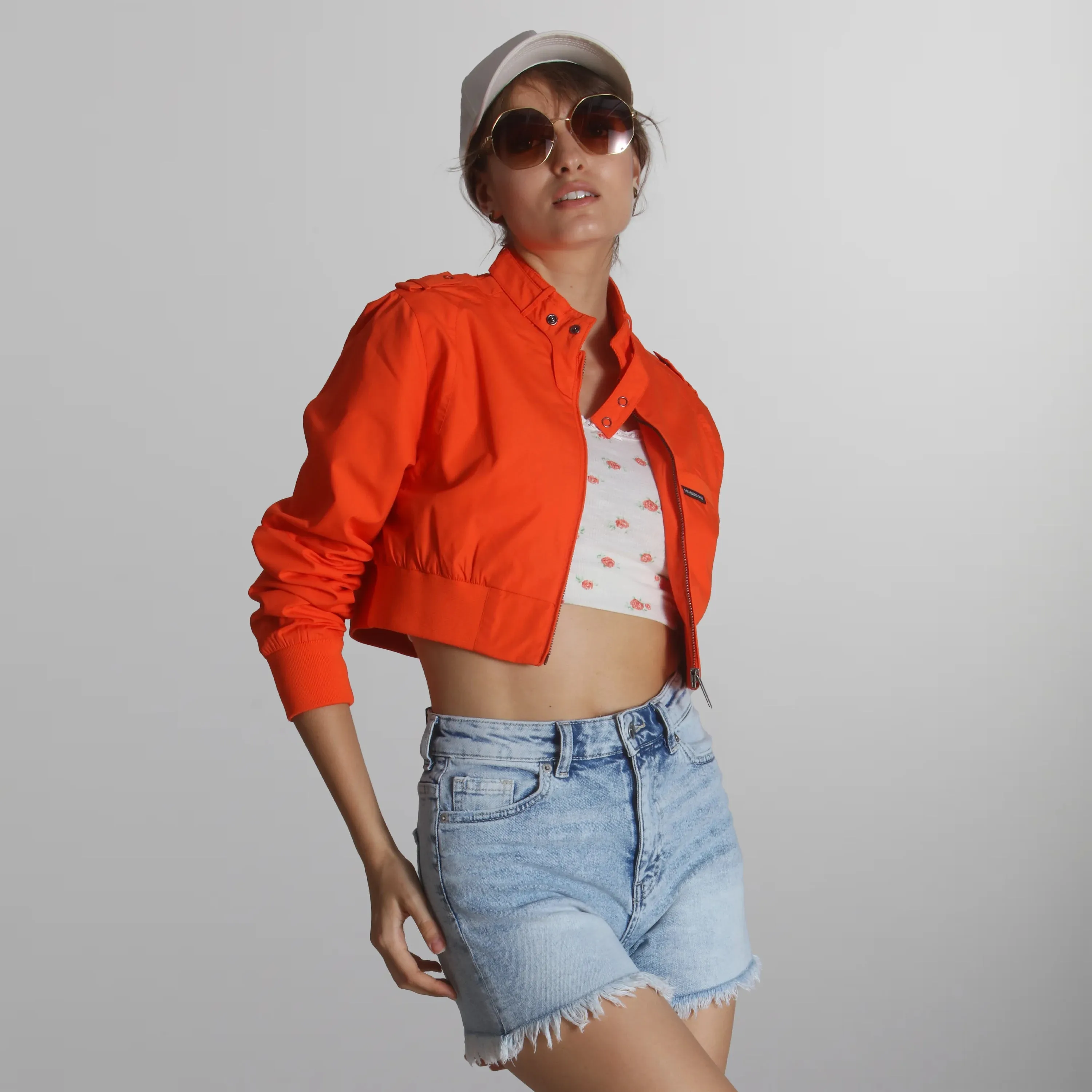 Women's Mini Cropped Racer Jacket