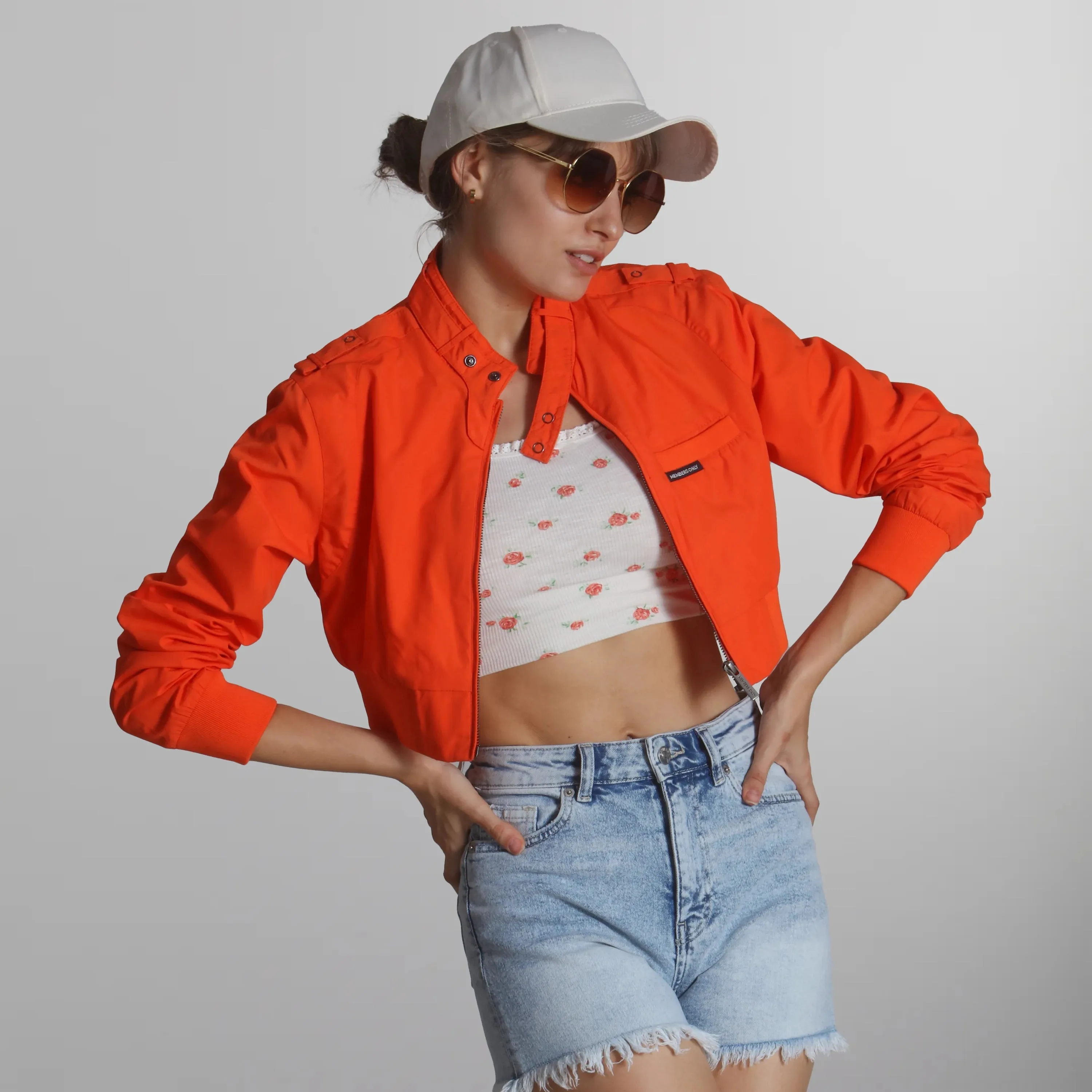 Women's Mini Cropped Racer Jacket