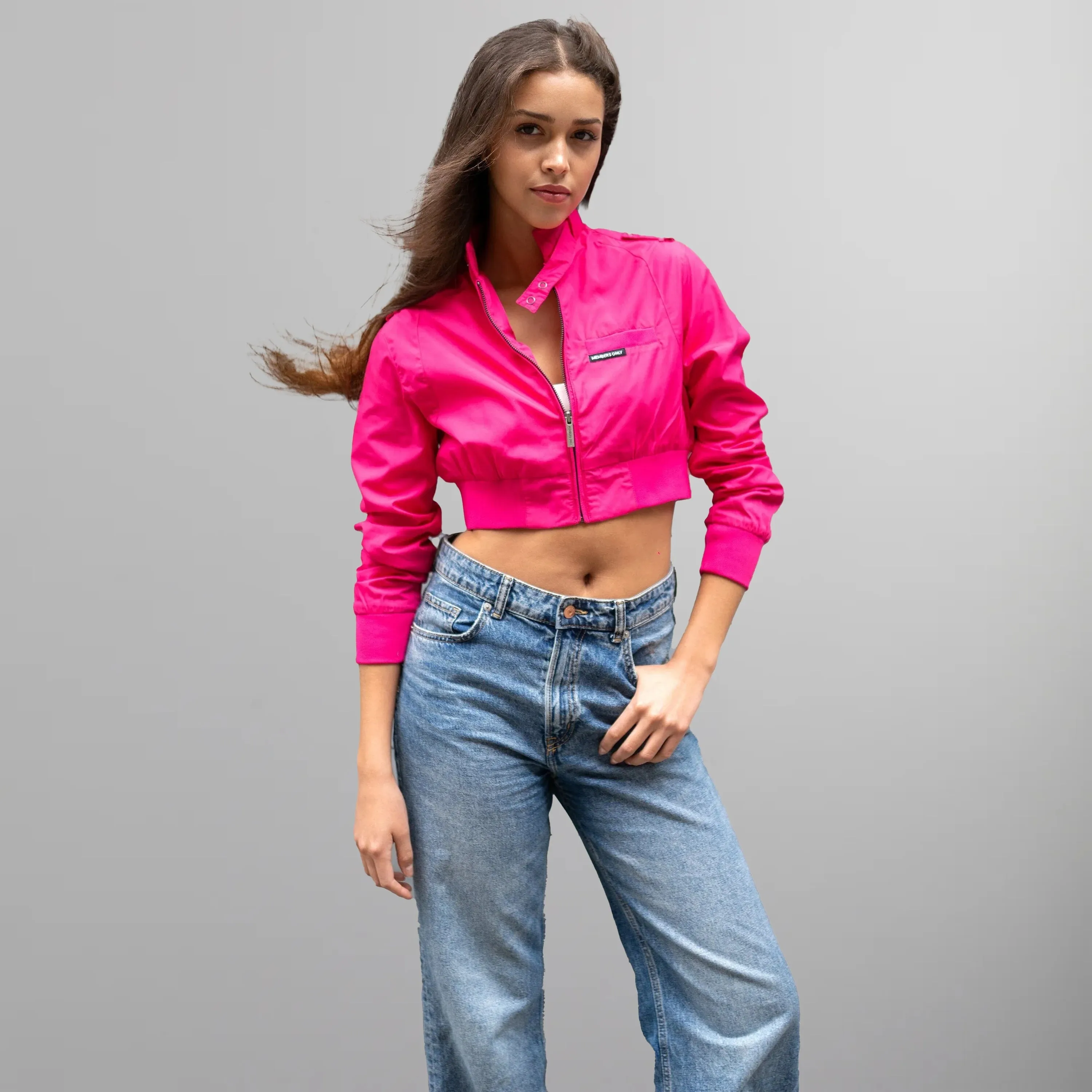 Women's Mini Cropped Racer Jacket