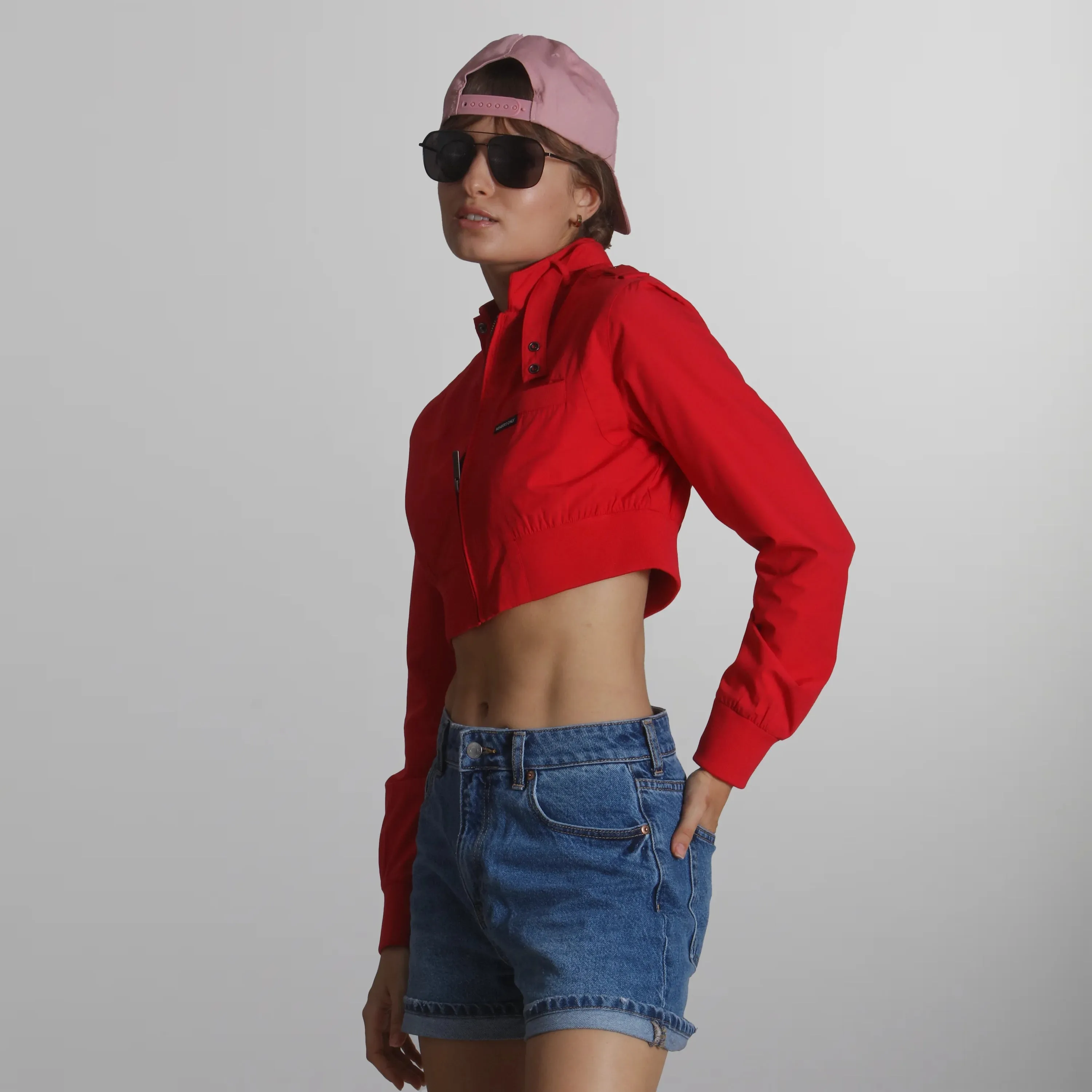 Women's Mini Cropped Racer Jacket