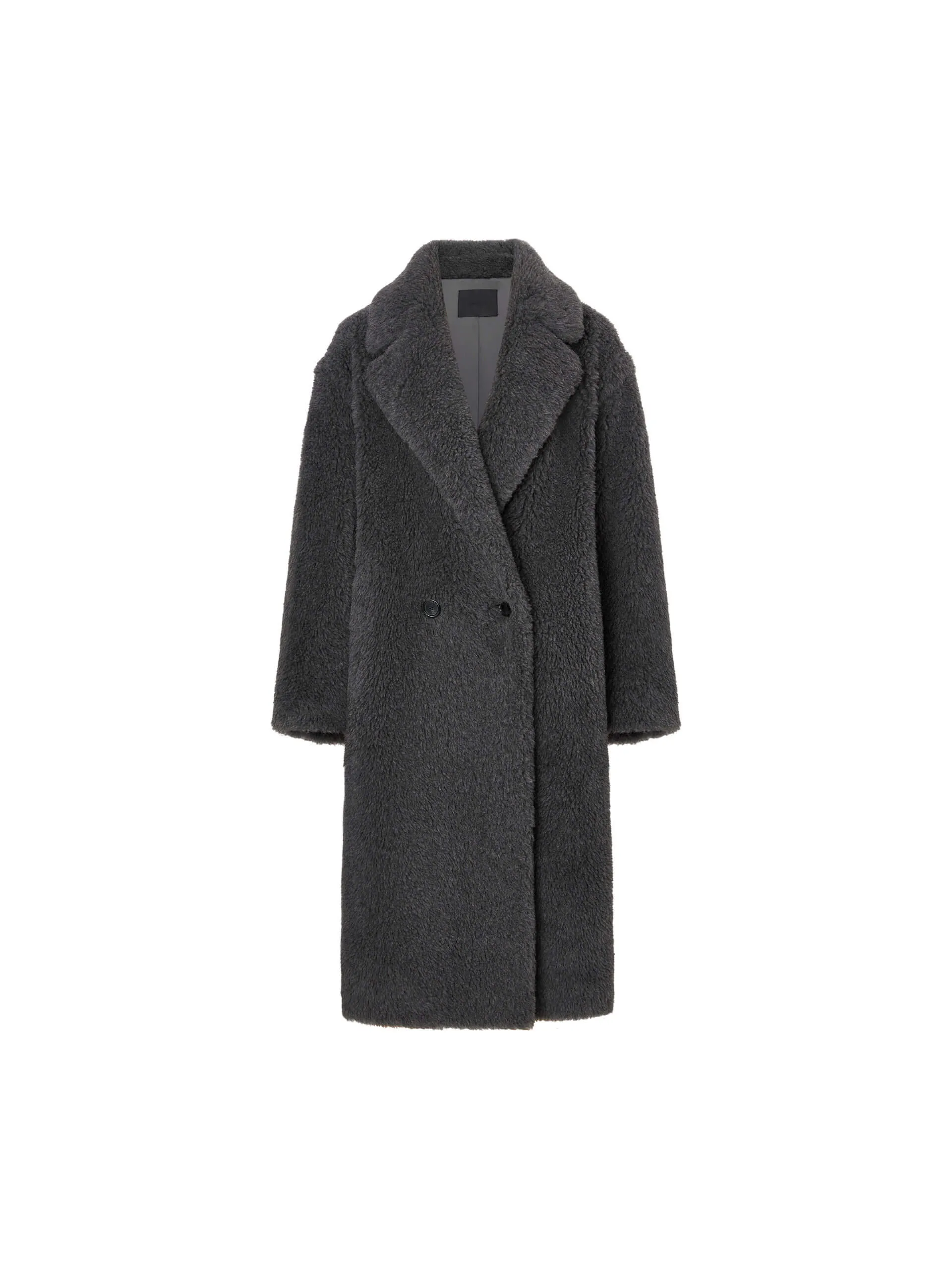 Wool Blend Teddy Coat