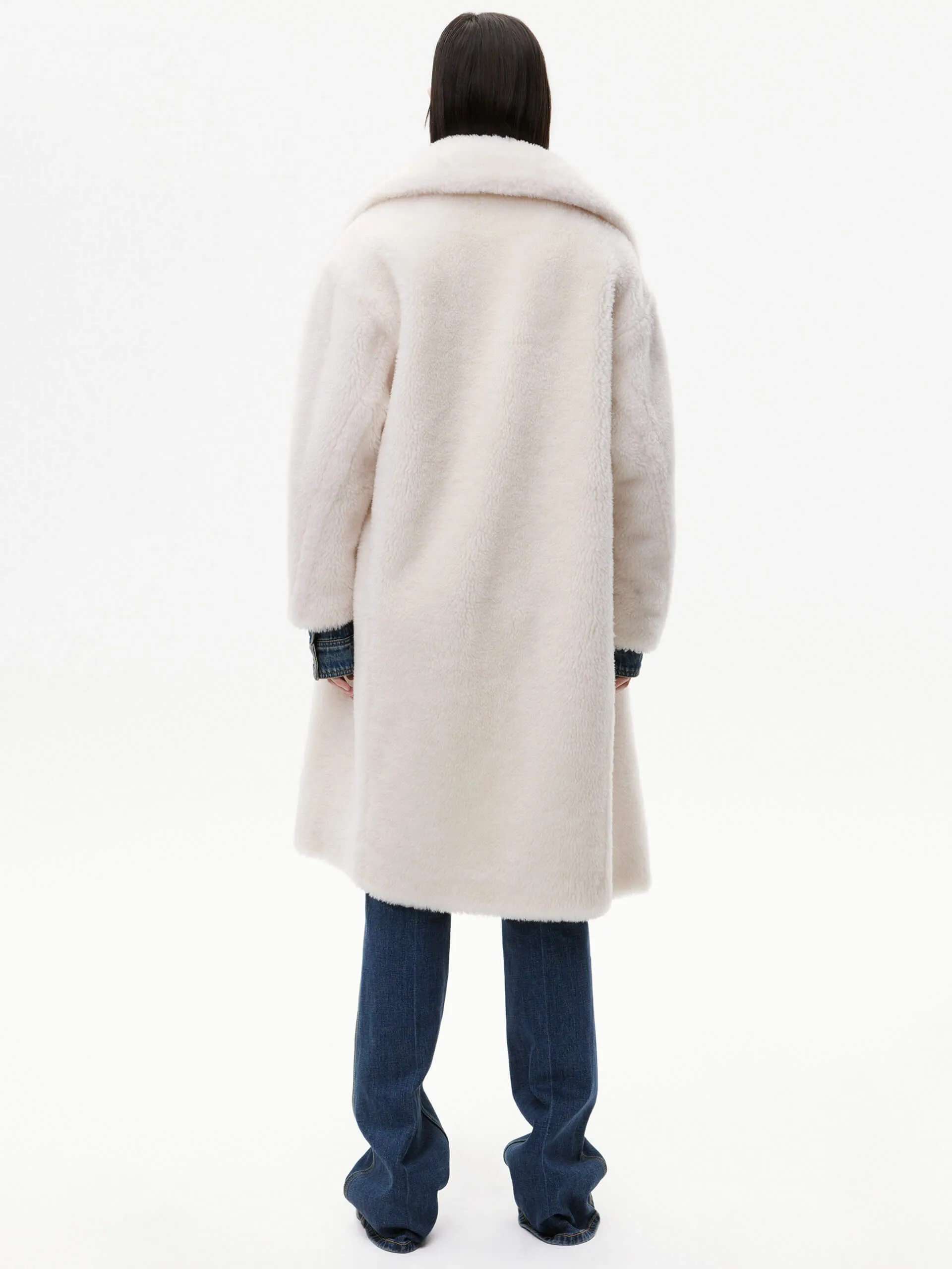 Wool Blend Teddy Coat