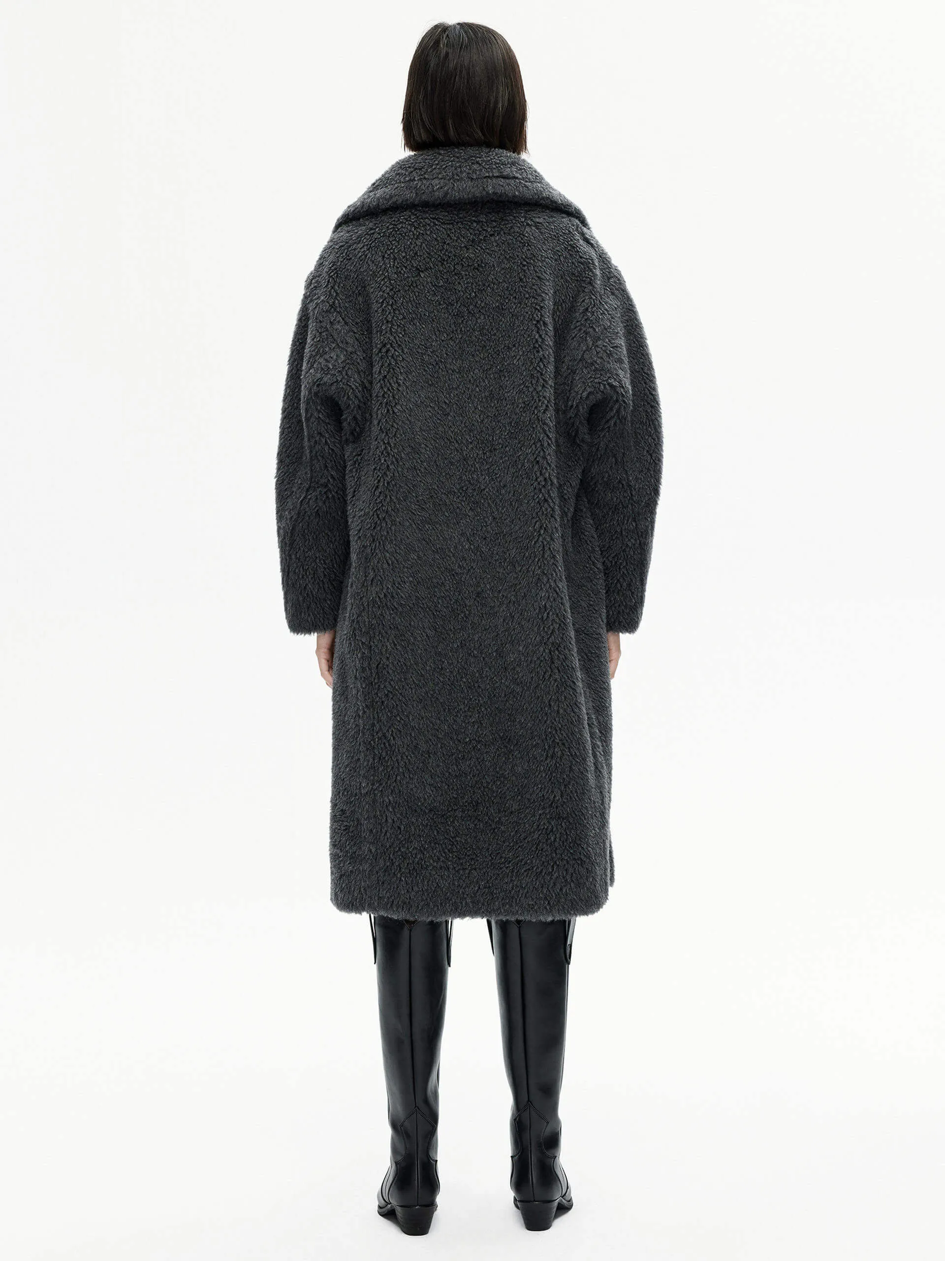 Wool Blend Teddy Coat